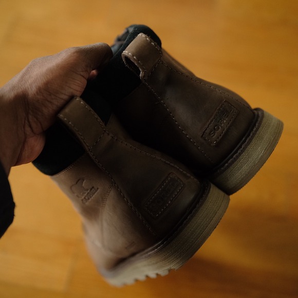 Sorel Waterproof Moc Toe Leather Chukka Boots Brown Lug Sole Mens 13 Outdoors - Picture 7 of 9